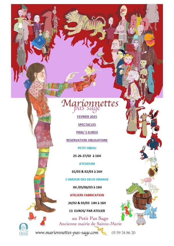 Spectacle de marionnettes : L'amour des deux orange - OLORON-SAINTE-MARIE